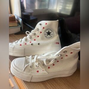 Limited Edition Valentine’s day Converse Chuck Taylor High Top Sneakers
